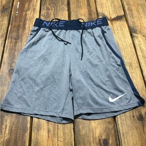 Nike Men's Blue and Gray Athletic Shorts